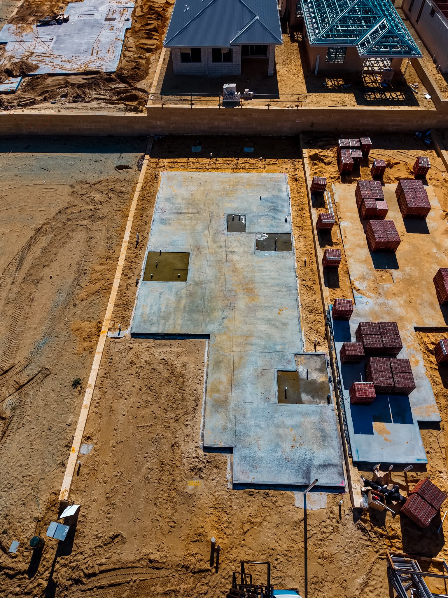 Hammond Park private build red brickwork progress photo 8
